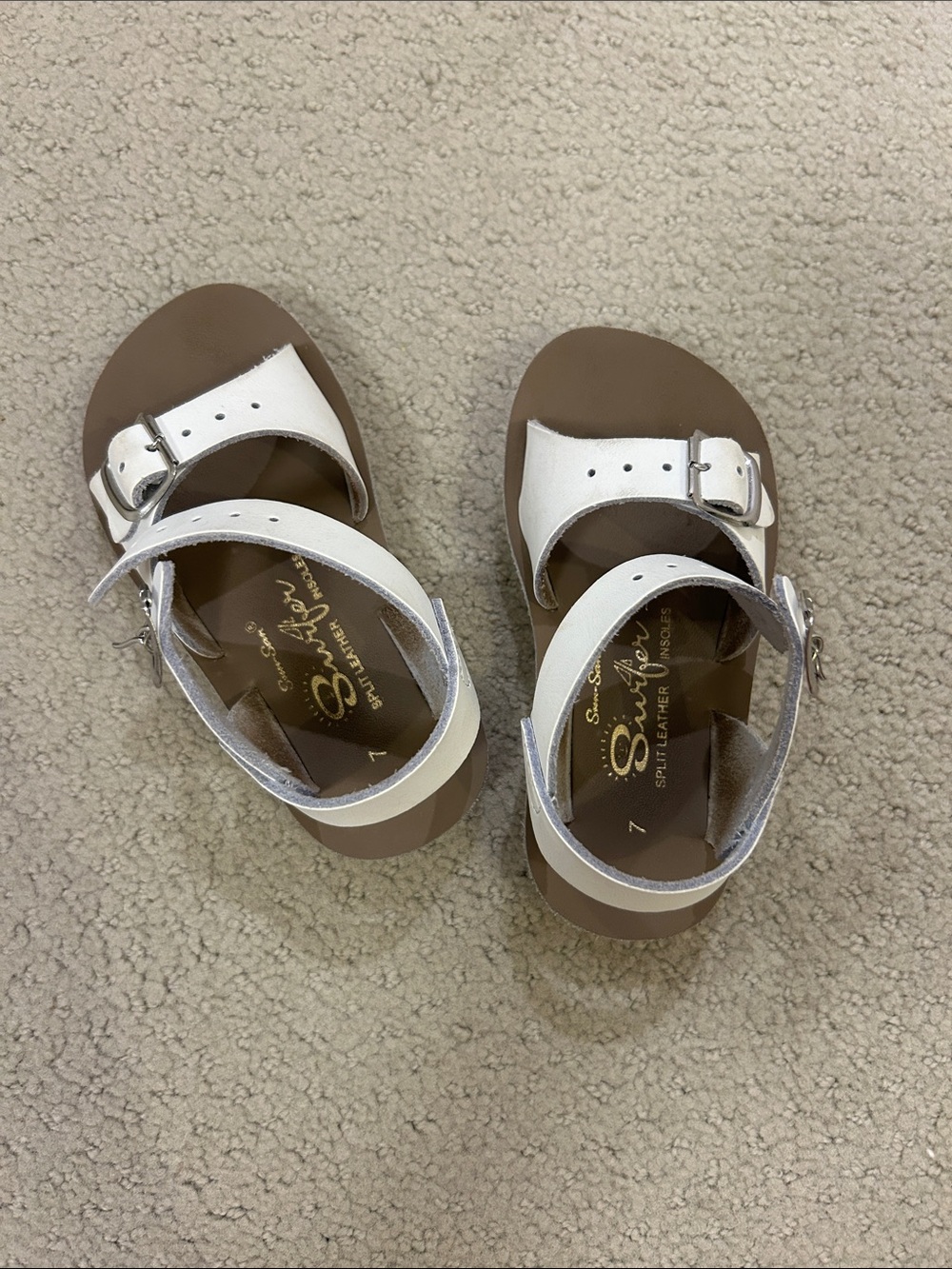 Sun-San White Saltwater Sandals